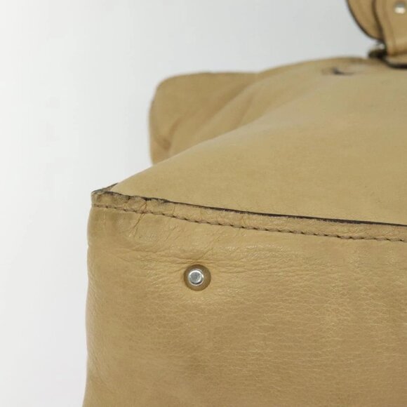 Chloe Paddington Tote Bag Leather Beige Auth am8249 - Picture 4 of 16